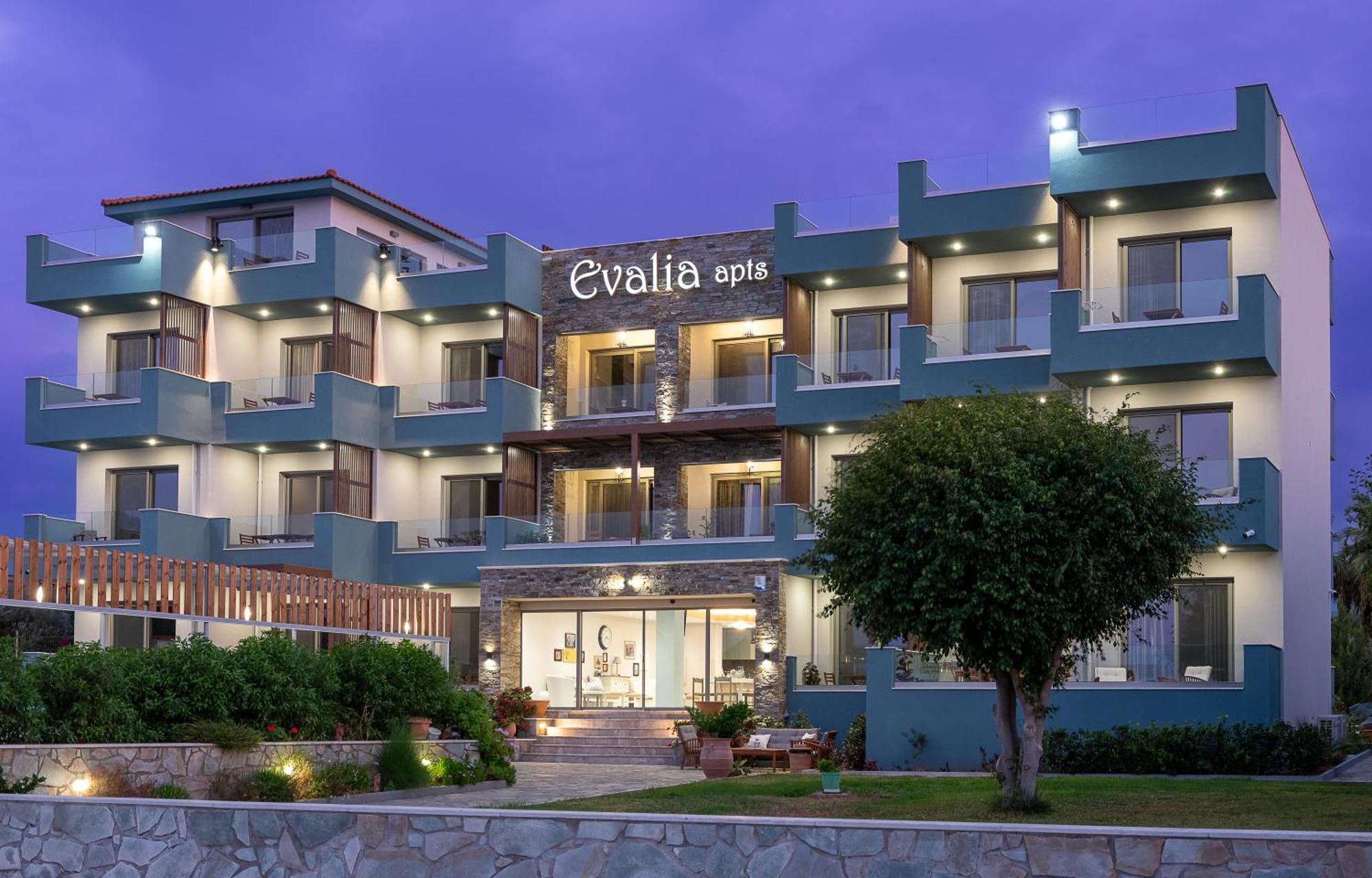 Evalia Apartments ヘルソニソス エクステリア 写真