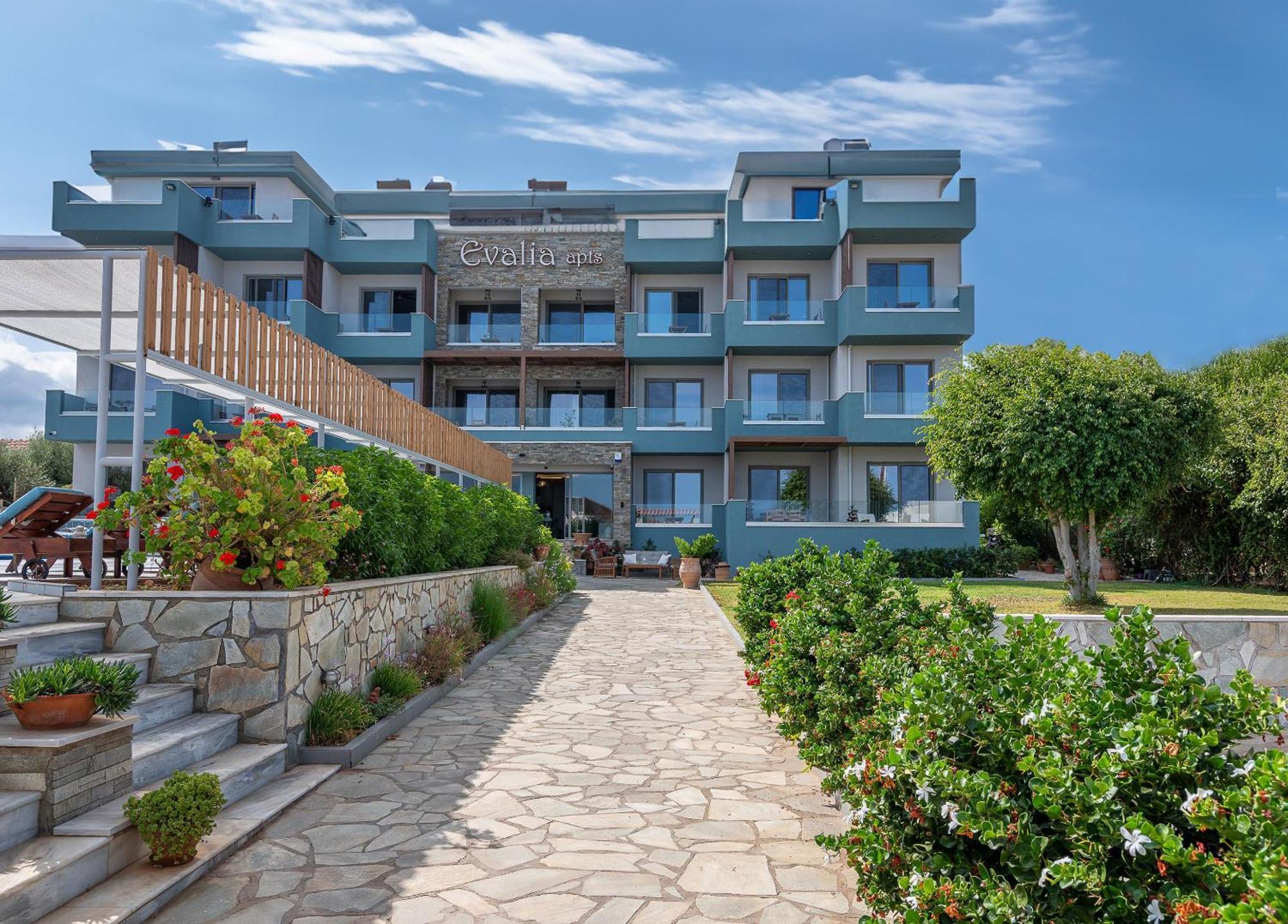 Evalia Apartments ヘルソニソス エクステリア 写真